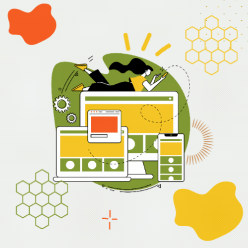 Discover, Design and Build Gif, simple animation